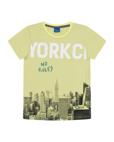 Camiseta Manga Corta 'York City' Katuco Amarillo